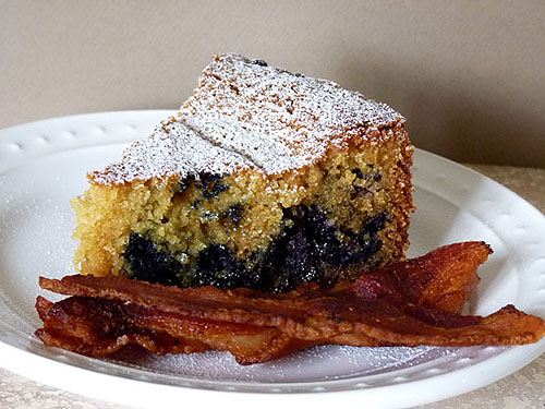 Post image for Blueberry Cornmeal Cake