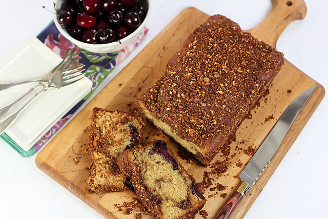 Cinnamon Bread with Cherries and Almonds