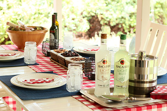 Marinated and Grilled Flank Steak with Bacardi Light Mojitos