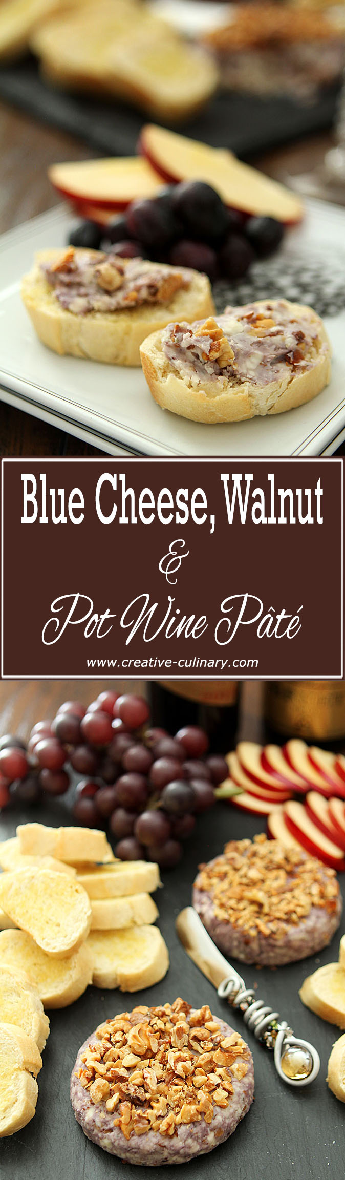 Blue Cheese, Walnut, and Port Wine Pâté Creative Culinary