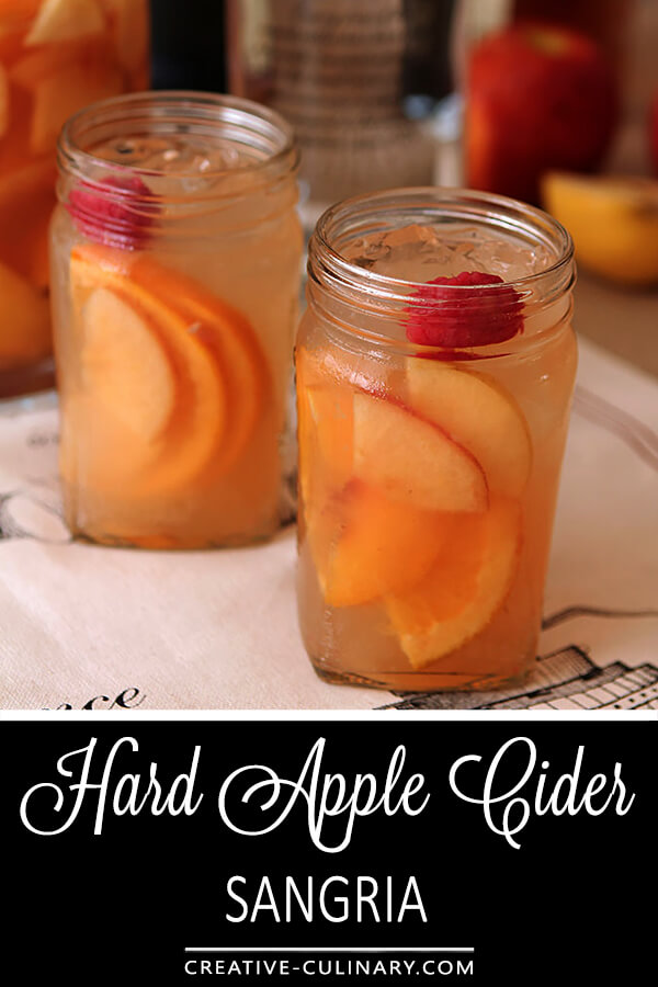 White Wine Sangrias are fruity and lighter than their red counterparts but can still pack a potent punch. Try this Hard Apple Cider Sangria for your next event or football viewing party.