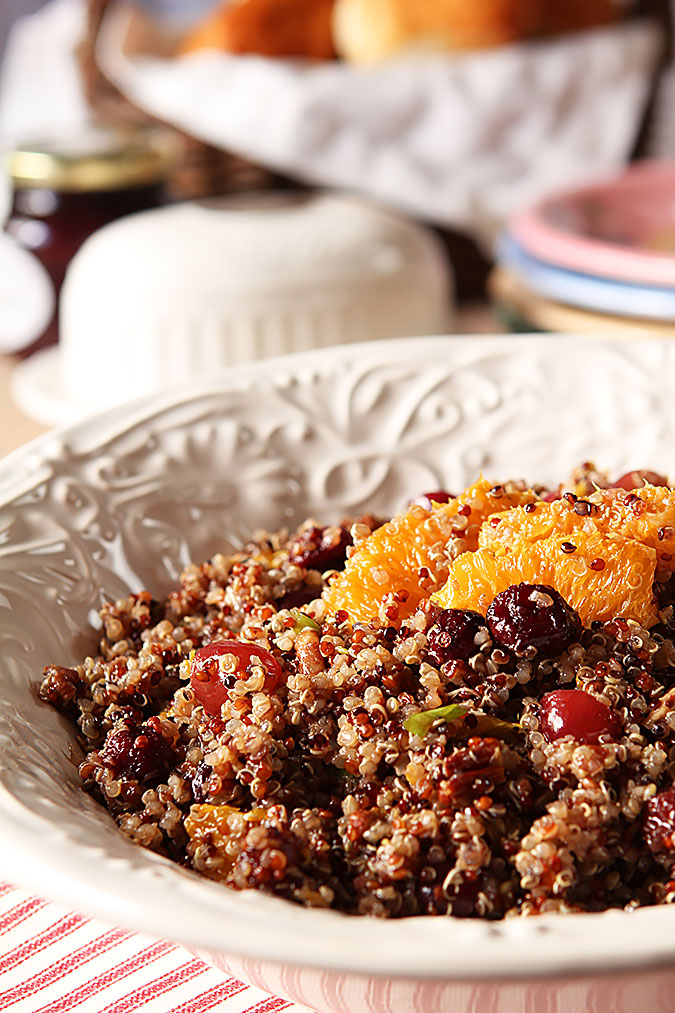Quinoa Salad with Oranges, Pecans and Cranberries Creative Culinary